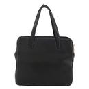 LOEWE Hand Bag Leather Black Gold Auth 204858-2