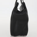 LOEWE Hand Bag Leather Black Gold Auth 204858-3