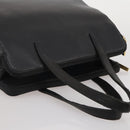 LOEWE Hand Bag Leather Black Gold Auth 204858-6