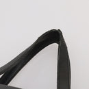 LOEWE Hand Bag Leather Black Gold Auth 204858-9