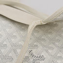 GOYARD Herringbone Saint Louis GM Tote Bag PVC White Auth 204859A-15