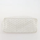 GOYARD Herringbone Saint Louis GM Tote Bag PVC White Auth 204859A-17