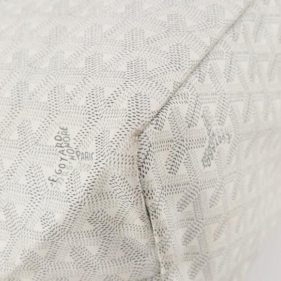 GOYARD Herringbone Saint Louis GM Tote Bag PVC White Auth 204859A