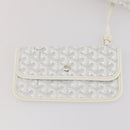 GOYARD Herringbone Saint Louis GM Tote Bag PVC White Auth 204859A-26