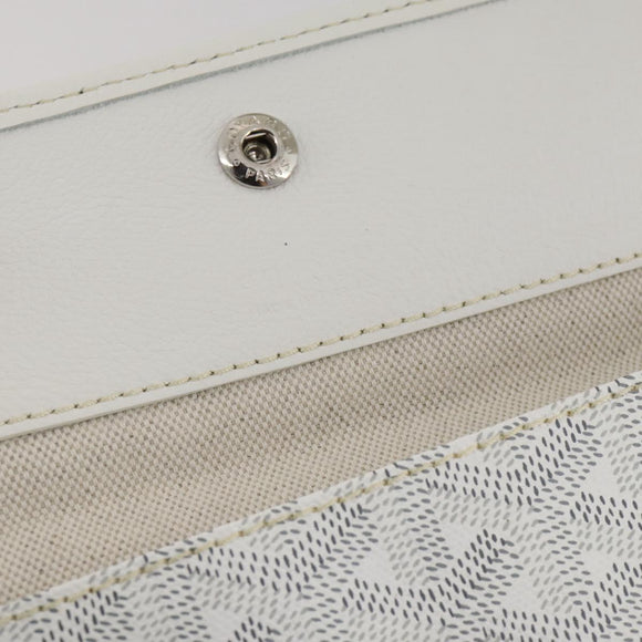GOYARD Herringbone Saint Louis GM Tote Bag PVC White Auth 204859A