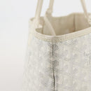 GOYARD Herringbone Saint Louis GM Tote Bag PVC White Auth 204859A-5