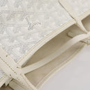GOYARD Herringbone Saint Louis GM Tote Bag PVC White Auth 204859A-9