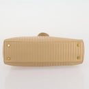 BALLY Shoulder Bag Leather Beige Gold Auth 204860A-10