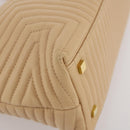 BALLY Shoulder Bag Leather Beige Gold Auth 204860A-11