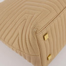 BALLY Shoulder Bag Leather Beige Gold Auth 204860A-13
