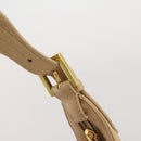 BALLY Shoulder Bag Leather Beige Gold Auth 204860A-16