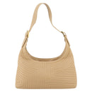 BALLY Shoulder Bag Leather Beige Gold Auth 204860A-2