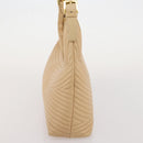 BALLY Shoulder Bag Leather Beige Gold Auth 204860A-4