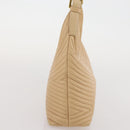 BALLY Shoulder Bag Leather Beige Gold Auth 204860A-5