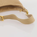 BALLY Shoulder Bag Leather Beige Gold Auth 204860A-8