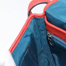 LOEWE Shoulder Bag Leather Red Silver Auth 204862-21