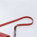 LOEWE Shoulder Bag Leather Red Silver Auth 204862-14