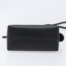 FENDI By The Way Mini Hand Bag Leather 2way Black Gold Tone 8BS067 Auth 204865V-5