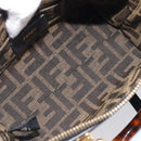 FENDI By The Way Mini Hand Bag Leather 2way Black Gold Tone 8BS067 Auth 204865V-10