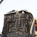 FENDI By The Way Mini Hand Bag Leather 2way Black Gold Tone 8BS067 Auth 204865V-23