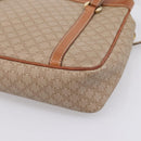 CELINE Macadam Canvas Tote Bag PVC Beige Gold Auth 204866A-12
