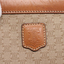 CELINE Macadam Canvas Tote Bag PVC Beige Gold Auth 204866A-15