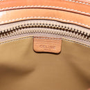 CELINE Macadam Canvas Tote Bag PVC Beige Gold Auth 204866A-16