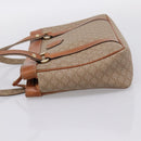 CELINE Macadam Canvas Tote Bag PVC Beige Gold Auth 204866A-4