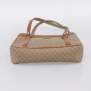 CELINE Macadam Canvas Tote Bag PVC Beige Gold Auth 204866A-9