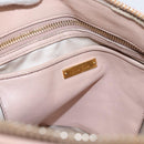 Miu Miu Matelasse Hand Bag Leather 2way Pink Gold Auth 204868-22