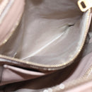 Miu Miu Matelasse Hand Bag Leather 2way Pink Gold Auth 204868-26