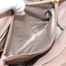 Miu Miu Matelasse Hand Bag Leather 2way Pink Gold Auth 204868-28