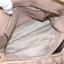 Miu Miu Matelasse Hand Bag Leather 2way Pink Gold Auth 204868-29