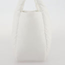 PRADA Hand Bag Nylon White Auth 204869A-3