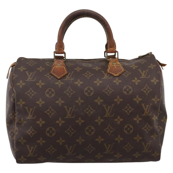 LOUIS VUITTON Monogram Speedy 30 Hand Bag M41526 LV Auth 204871