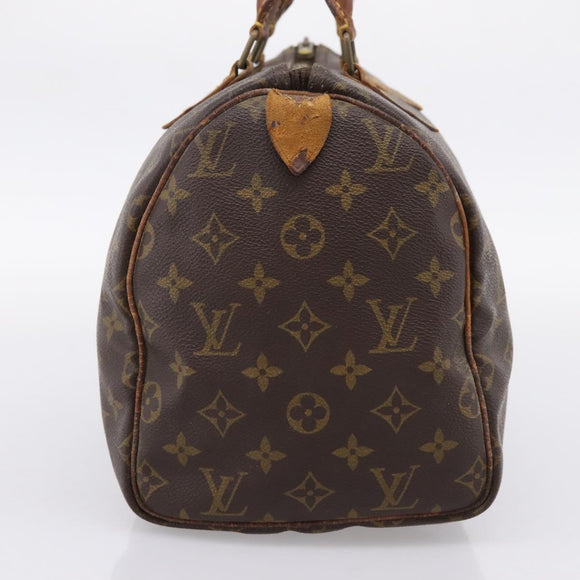 LOUIS VUITTON Monogram Speedy 30 Hand Bag M41526 LV Auth 204871