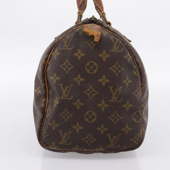 LOUIS VUITTON Monogram Speedy 30 Hand Bag M41526 LV Auth 204871