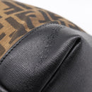 FENDI Zucca Canvas Tote Bag Black Brown Auth 204873-14