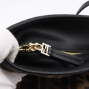 FENDI Zucca Canvas Tote Bag Black Brown Auth 204873-16