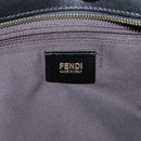 FENDI Zucca Canvas Tote Bag Black Brown Auth 204873-17