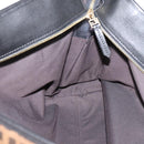 FENDI Zucca Canvas Tote Bag Black Brown Auth 204873-19