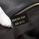 FENDI Zucca Canvas Tote Bag Black Brown Auth 204873-23