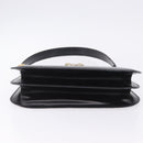 CELINE Shoulder Bag Leather Black Gold Auth 204875-8