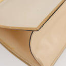 CELINE Hand Bag plastic Beige Gold Auth 204877-15