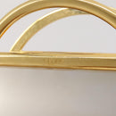 CELINE Hand Bag plastic Beige Gold Auth 204877-19