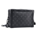LOUIS VUITTON Monogram Eclipse Soft Trunk Shoulder Bag M44730 LV Auth 204879M-1