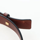 LOEWE Hammock Hand Bag Leather 2way Brown Gold Auth 204880SAM-9