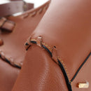LOEWE Hammock Hand Bag Leather 2way Brown Gold Auth 204880SAM-19