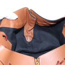 LOEWE Hammock Hand Bag Leather 2way Brown Gold Auth 204880SAM-24