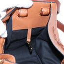 LOEWE Hammock Hand Bag Leather 2way Brown Gold Auth 204880SAM-25